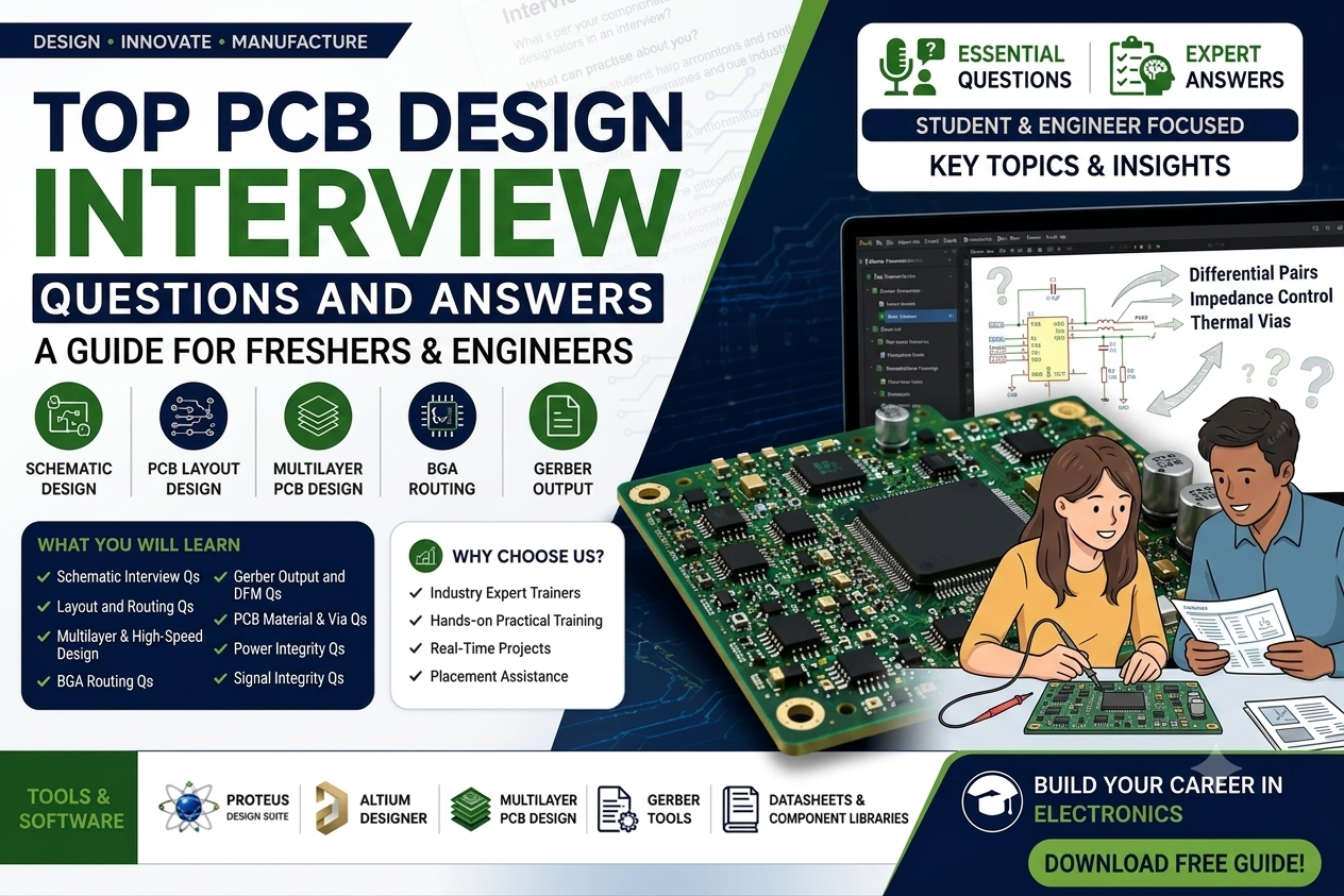 Top PCB Design Interview Questions and Answers for Freshers & Engineers in Pune